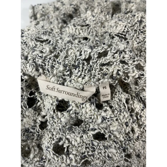 Soft Surroundings Long Sleeve Knitted Cardigan Sweater Womens Sz PS Petite Small - Picture 7 of 11